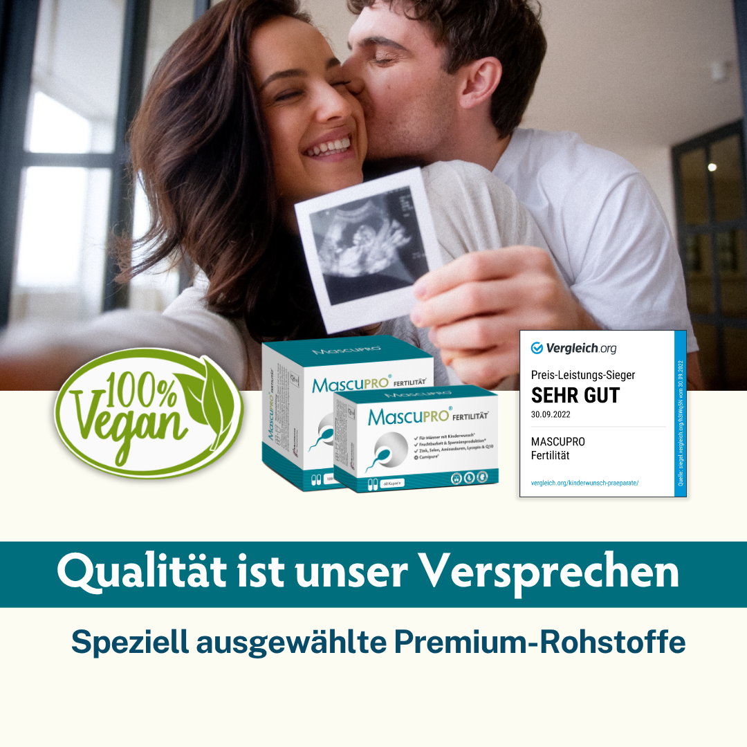 MascuPRO Fertilität • für Fruchtbarkeit & Spermien • 60 Kapseln