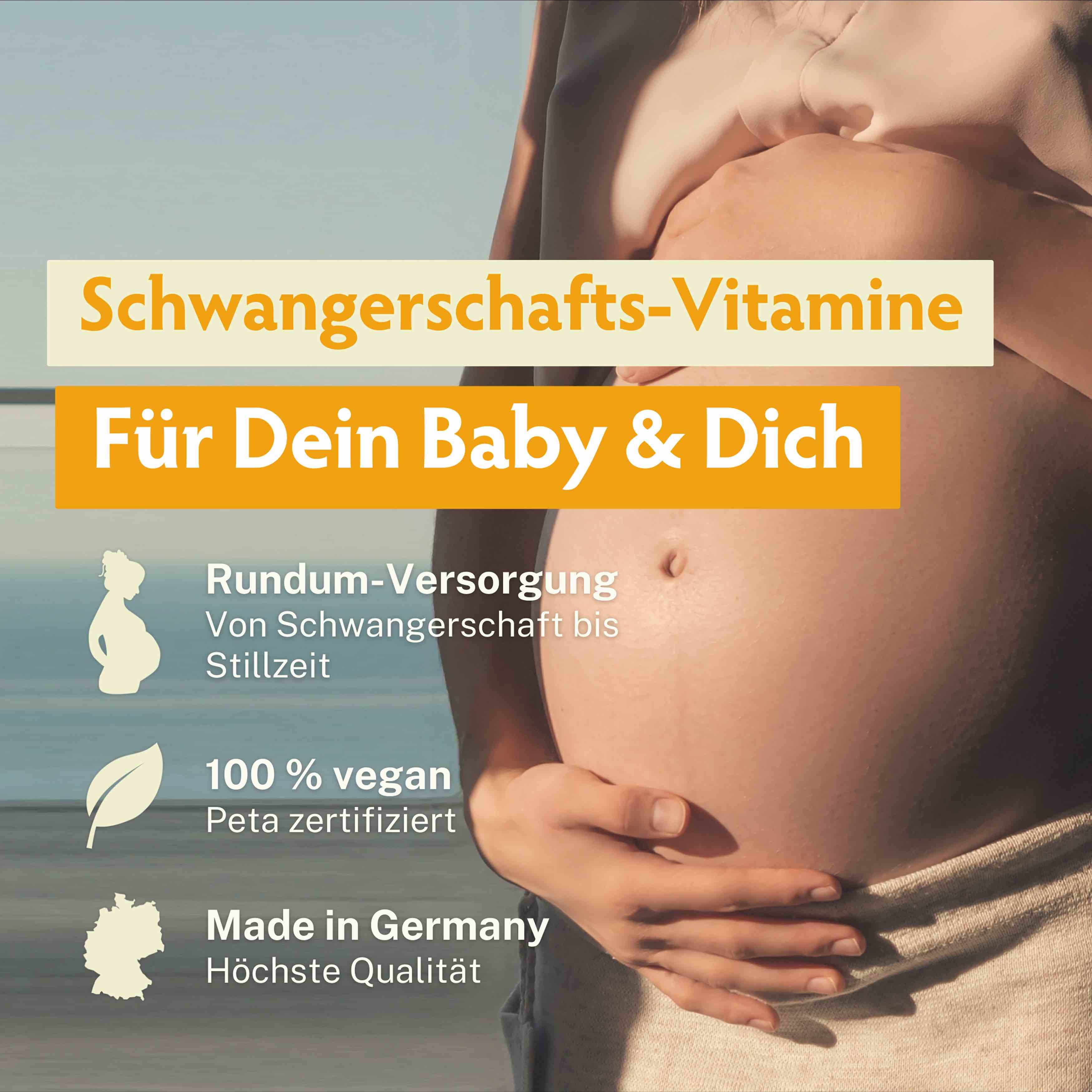 BabyFORTE Folsäure+ Omega-3, Schwangerschaft, Stillzeit, Herz, Gehirn, Sehkraft