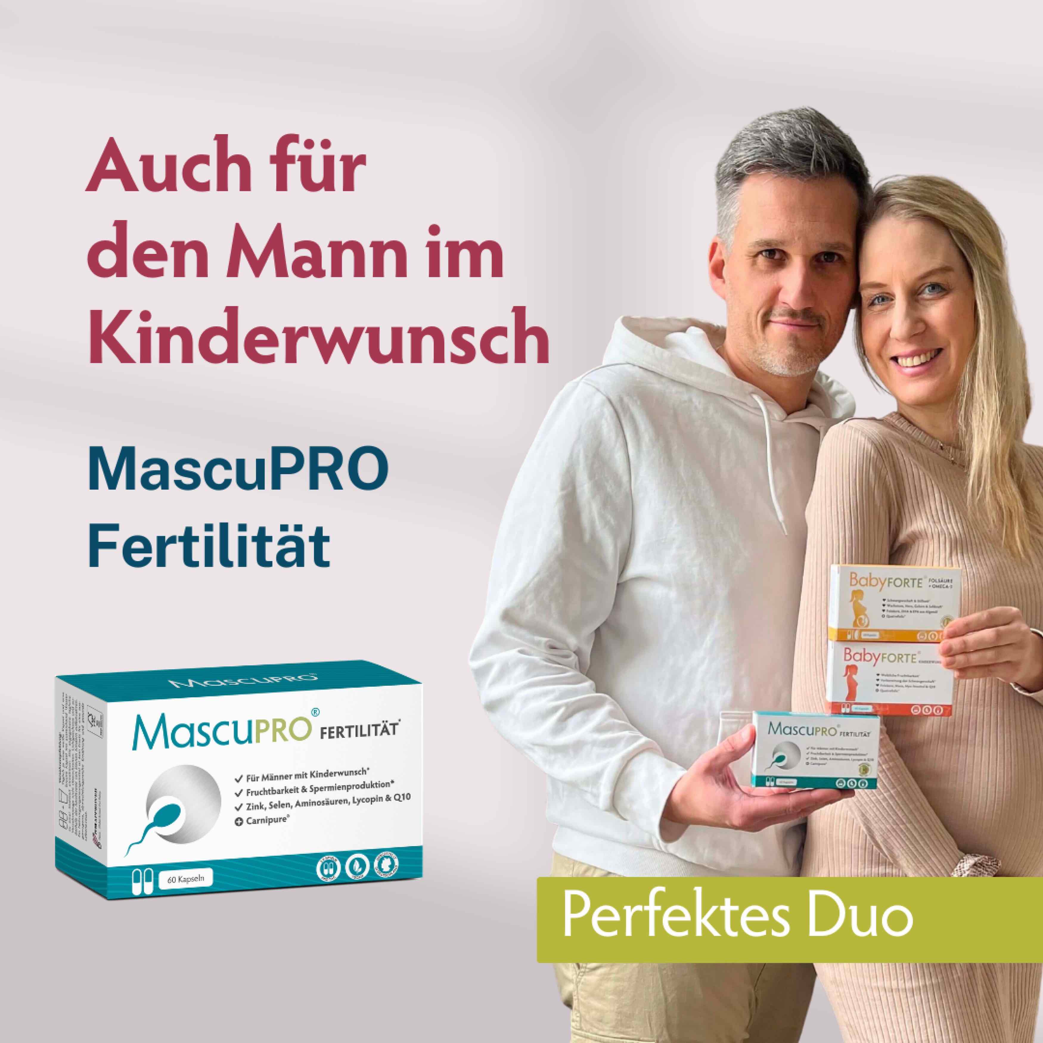 BabyFORTE FolsäurePlus, 60 Kapseln, ohne Jod, Rückseite Verpackung