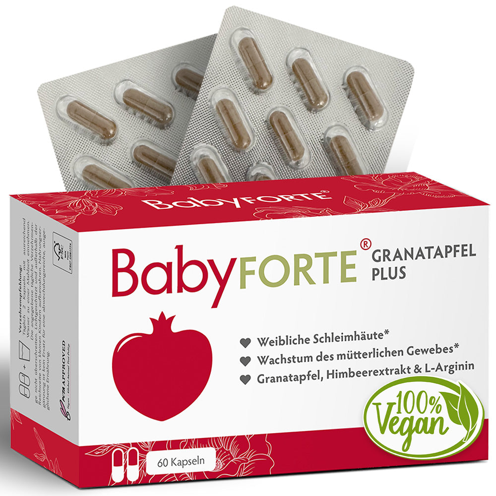 BabyFORTE Granatapfel Plus • für weibliche Schleimhäute • 60 Kapseln