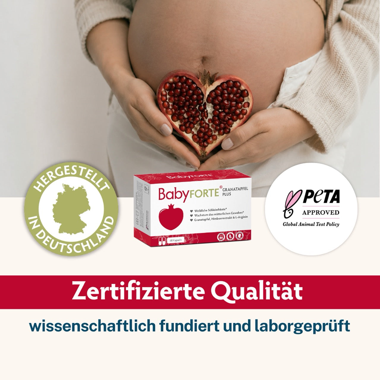 BabyFORTE Granatapfel Plus • für weibliche Schleimhäute • 60 Kapseln