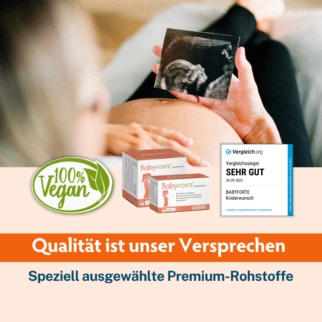 BabyFORTE Kinderwunsch • für Fruchtbarkeit • 180 Kapseln