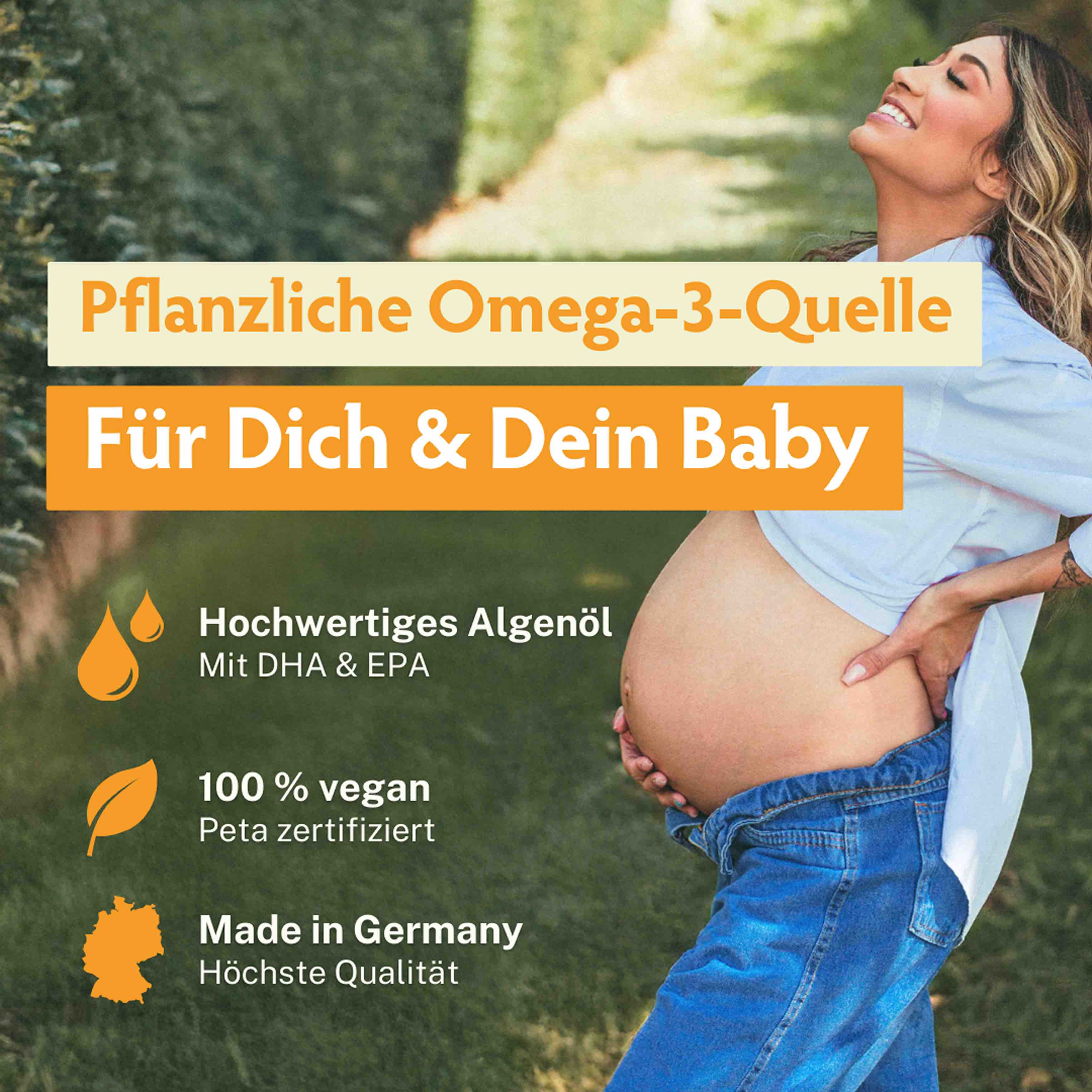 BabyFORTE Omega-3 • perfekt zu Kinderwunsch-Vitaminen • 60 Kapseln