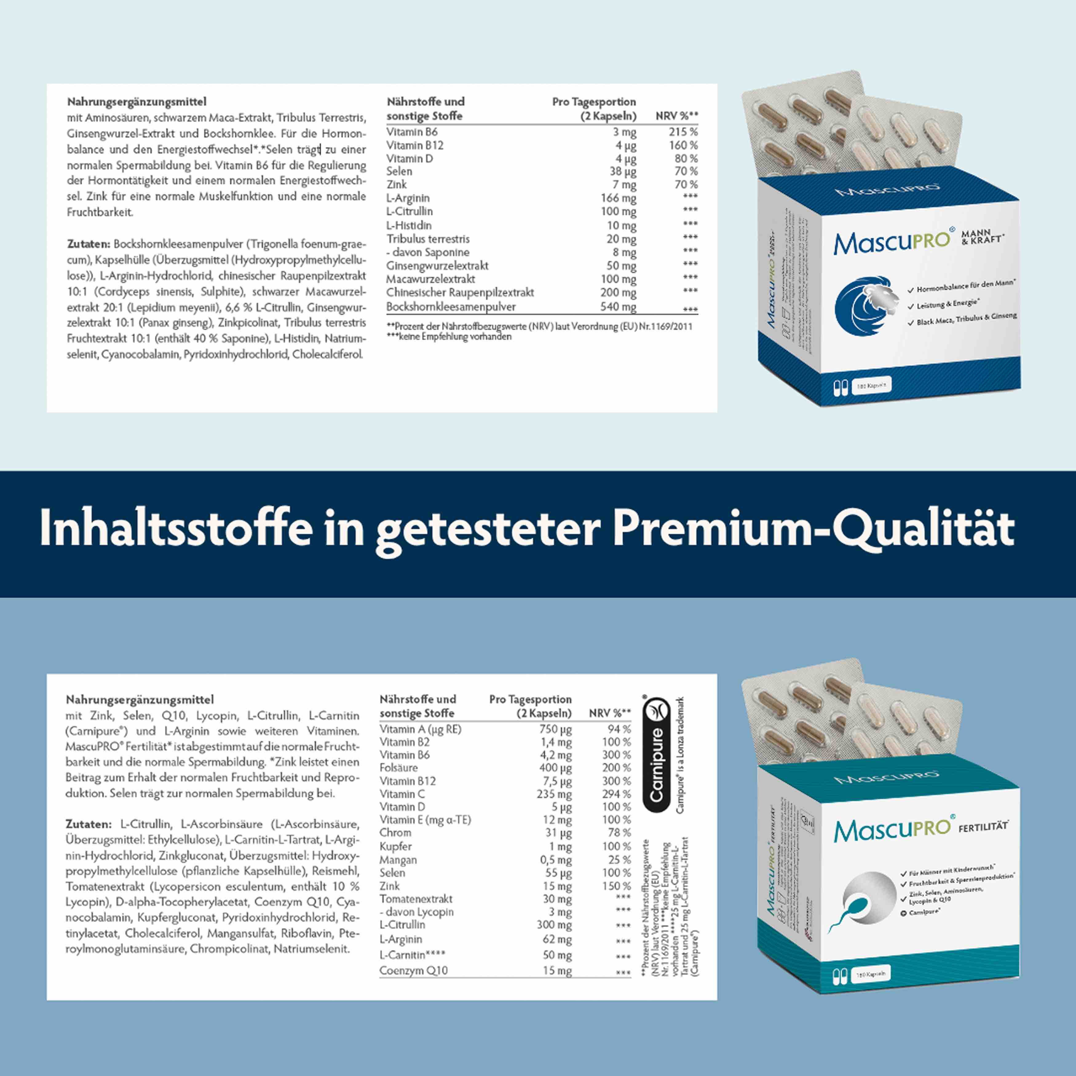 Kinderwunsch-Komplett-Paket XL • für sie & ihn • je 180 Kapseln