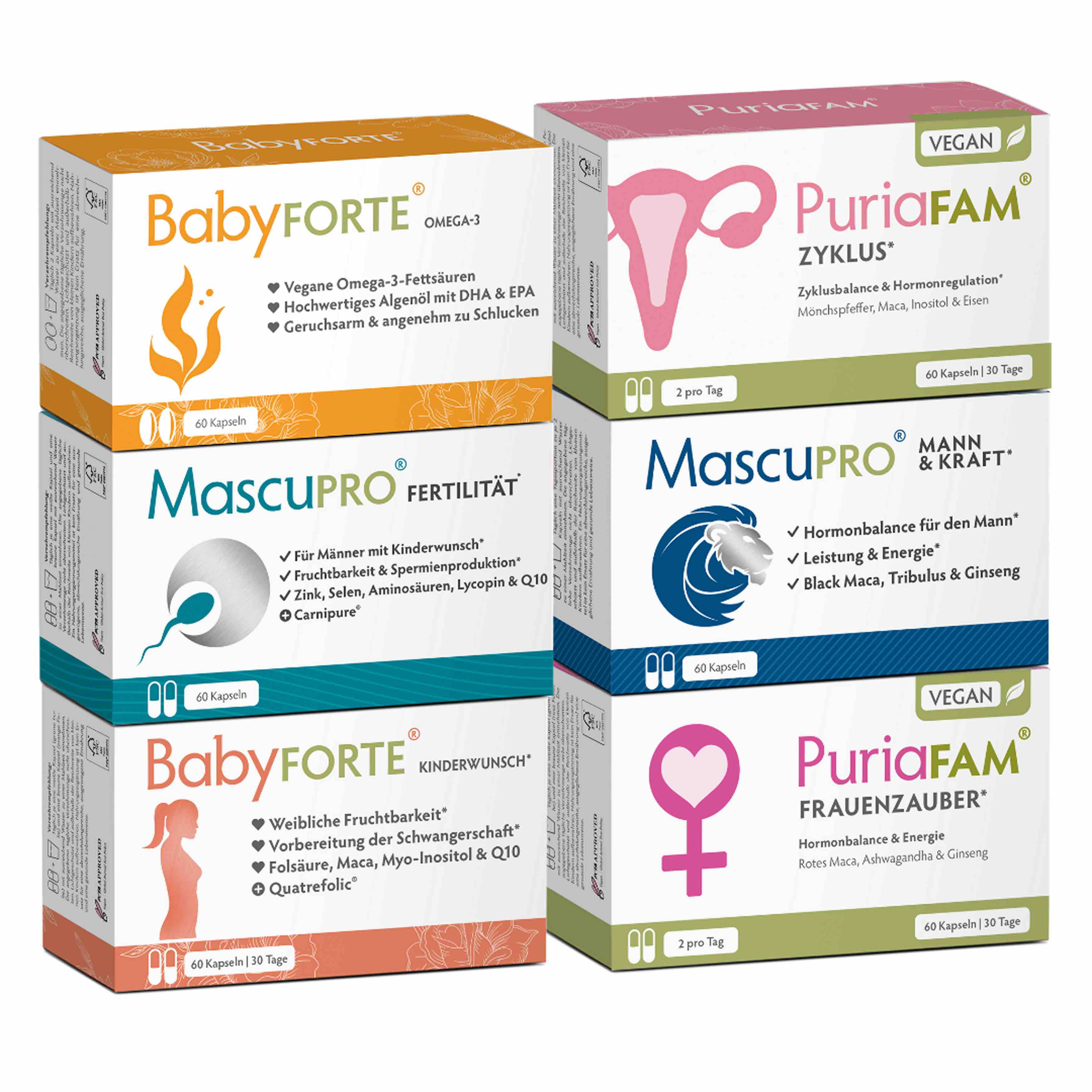 Kinderwunsch-Komplett-Paket • für sie & ihn • je 60 Kapseln