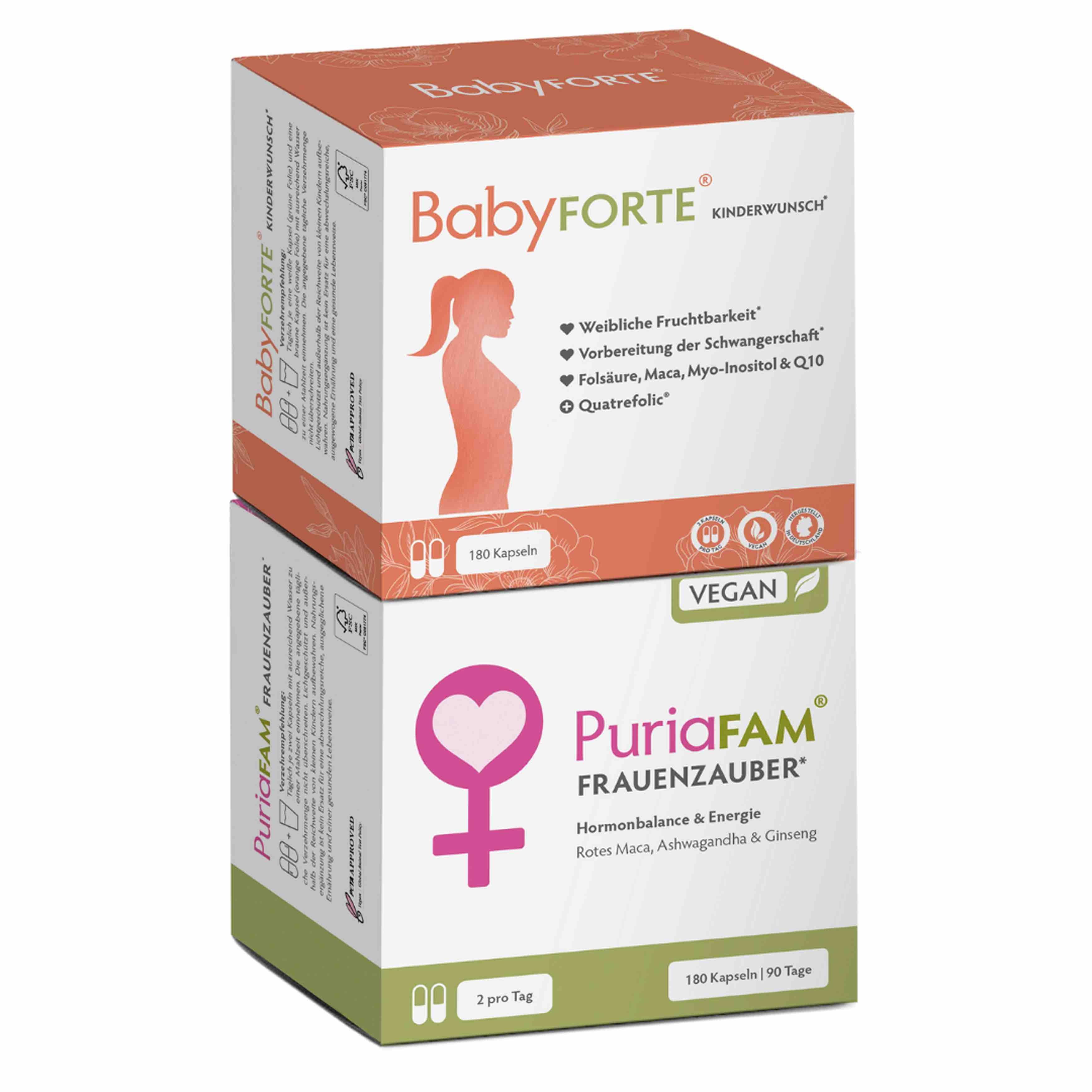 Liebeswunder XL • für Fruchtbarkeit & Energie • je 180 Kapseln