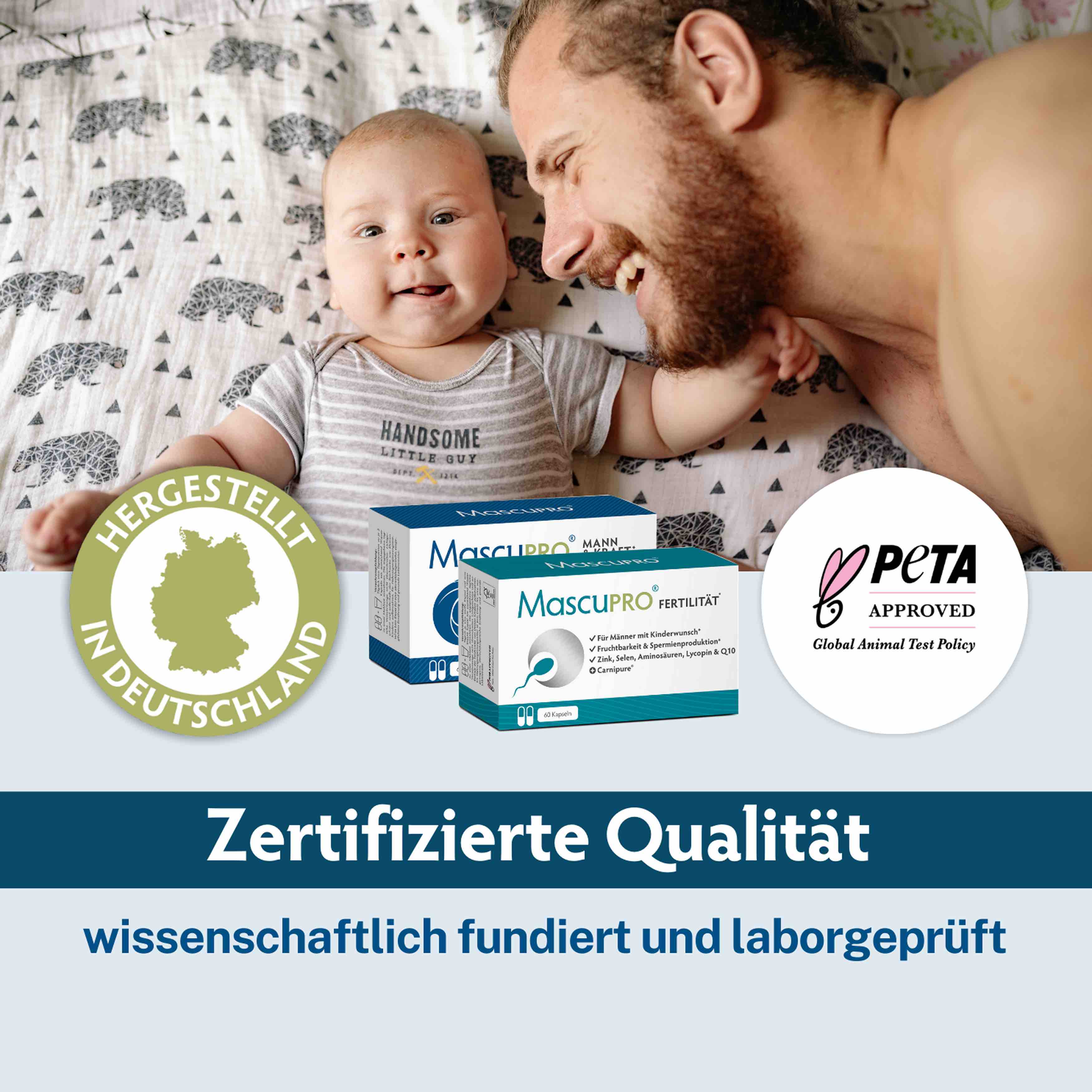 Löwenkraft • für Fruchtbarkeit & Testosteron-Balance • je 60 Kapseln