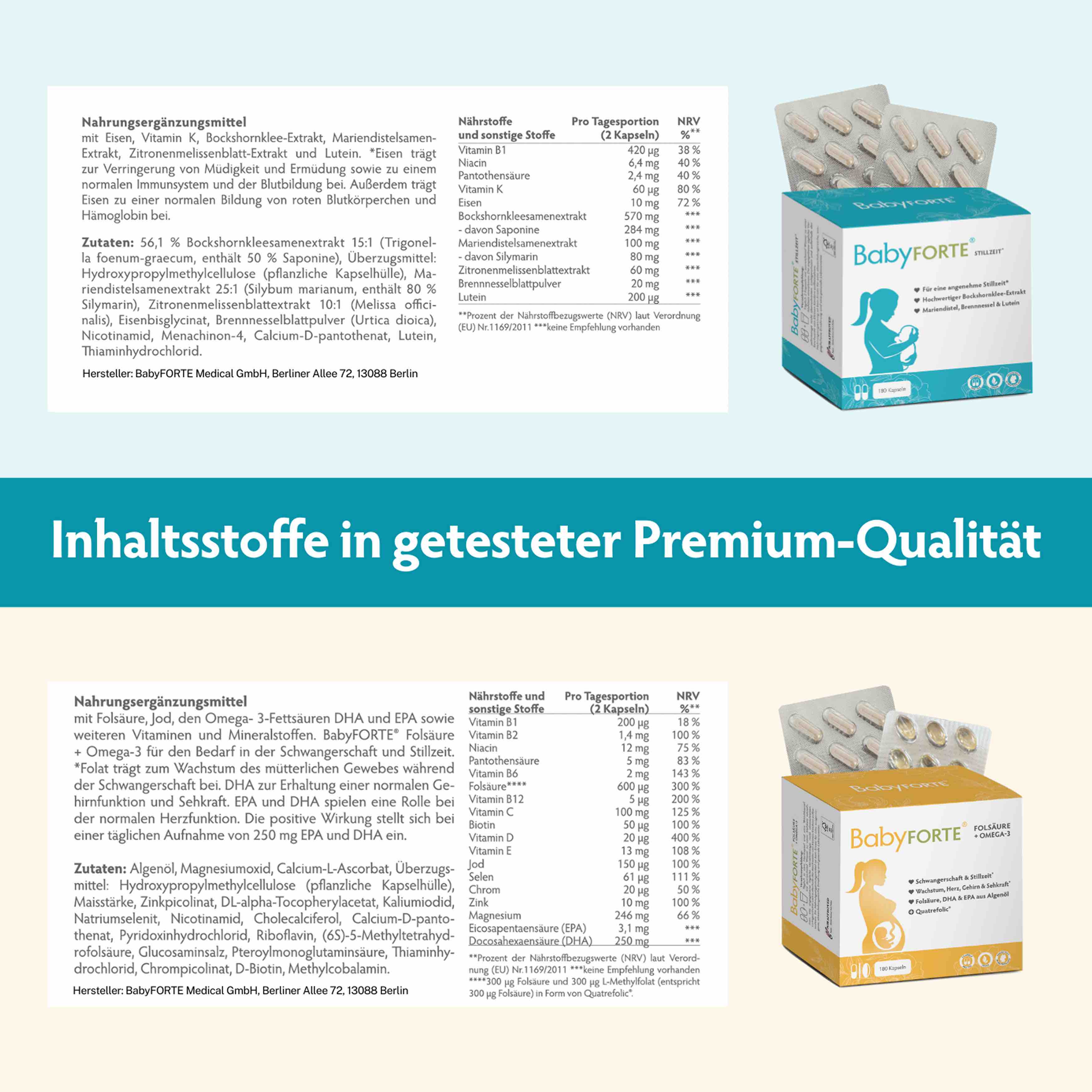 Still-Freude XL • für Stillzeit • je 180 Kapseln