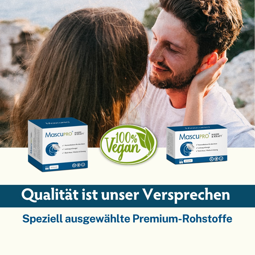 MascuPRO Mann & Kraft • für Testosteron-Balance & Energie • 60 Kapseln