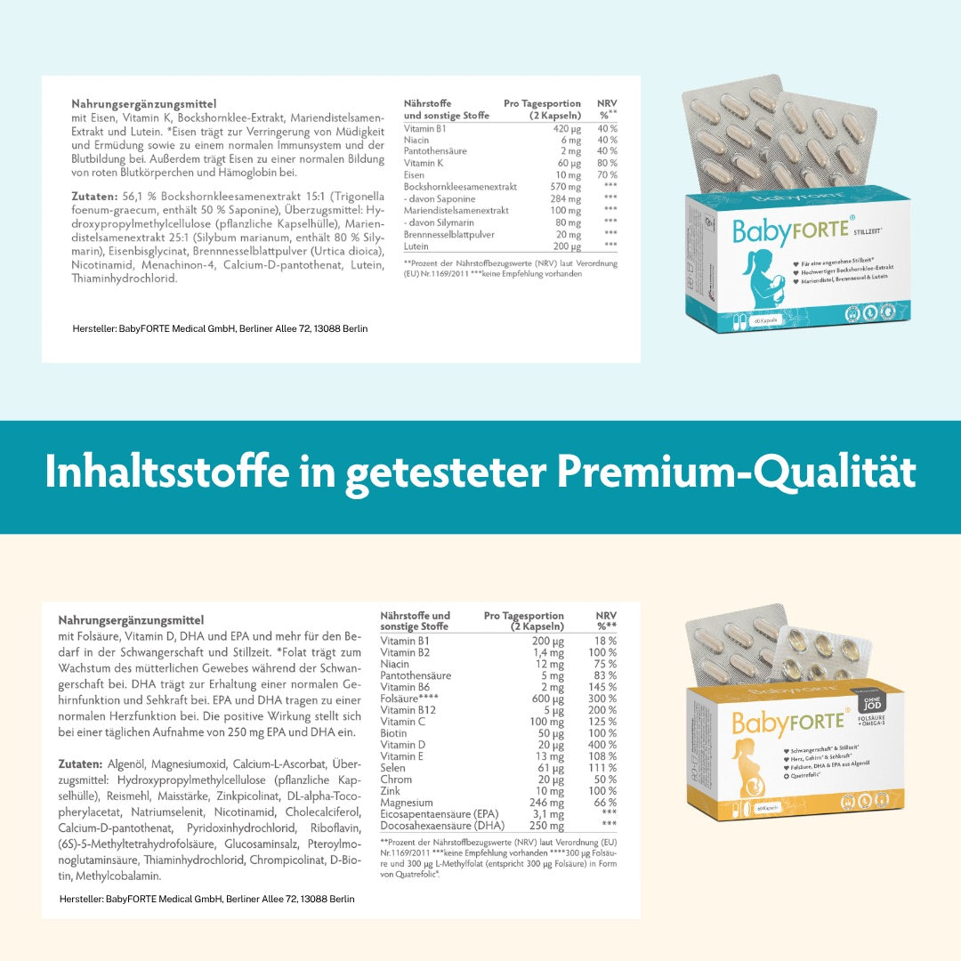 Still-Freude OHNE JOD • für Stillzeit • je 60 Kapseln