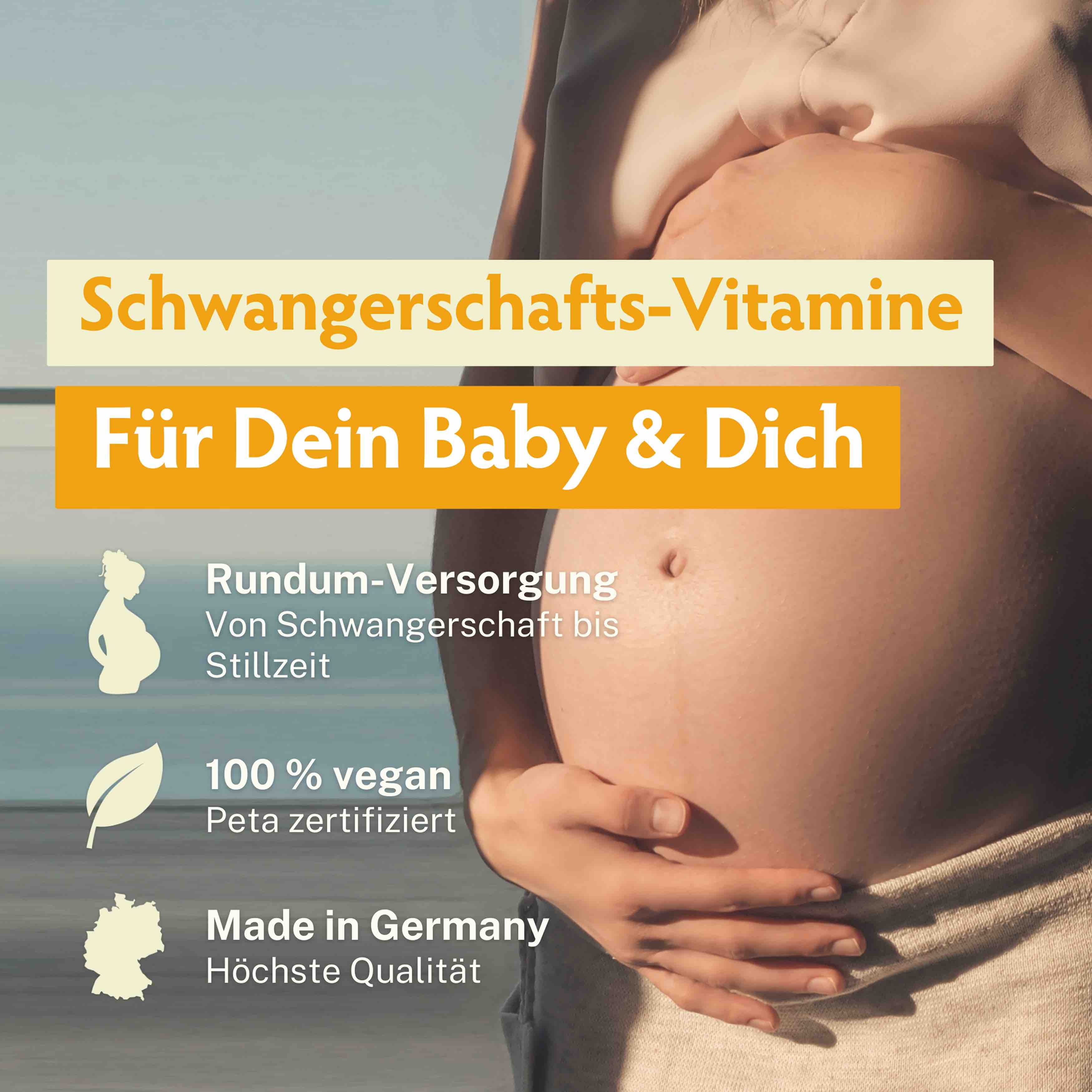 BabyFORTE Folsäure+ Omega-3, Schwangerschaft, Stillzeit, Herz, Gehirn, Sehkraft