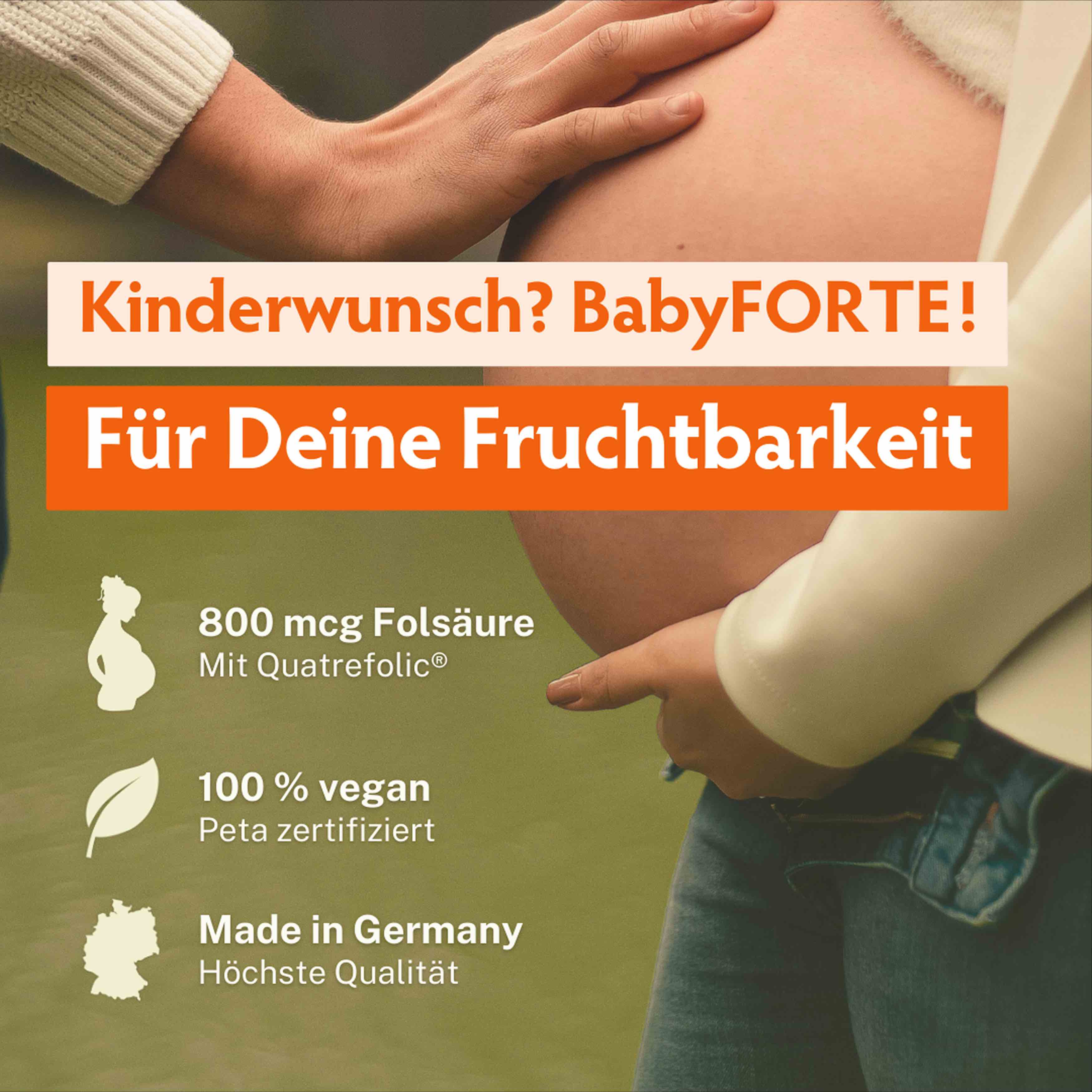 BabyFORTE Kinderwunsch • für Fruchtbarkeit • 60 Kapseln
