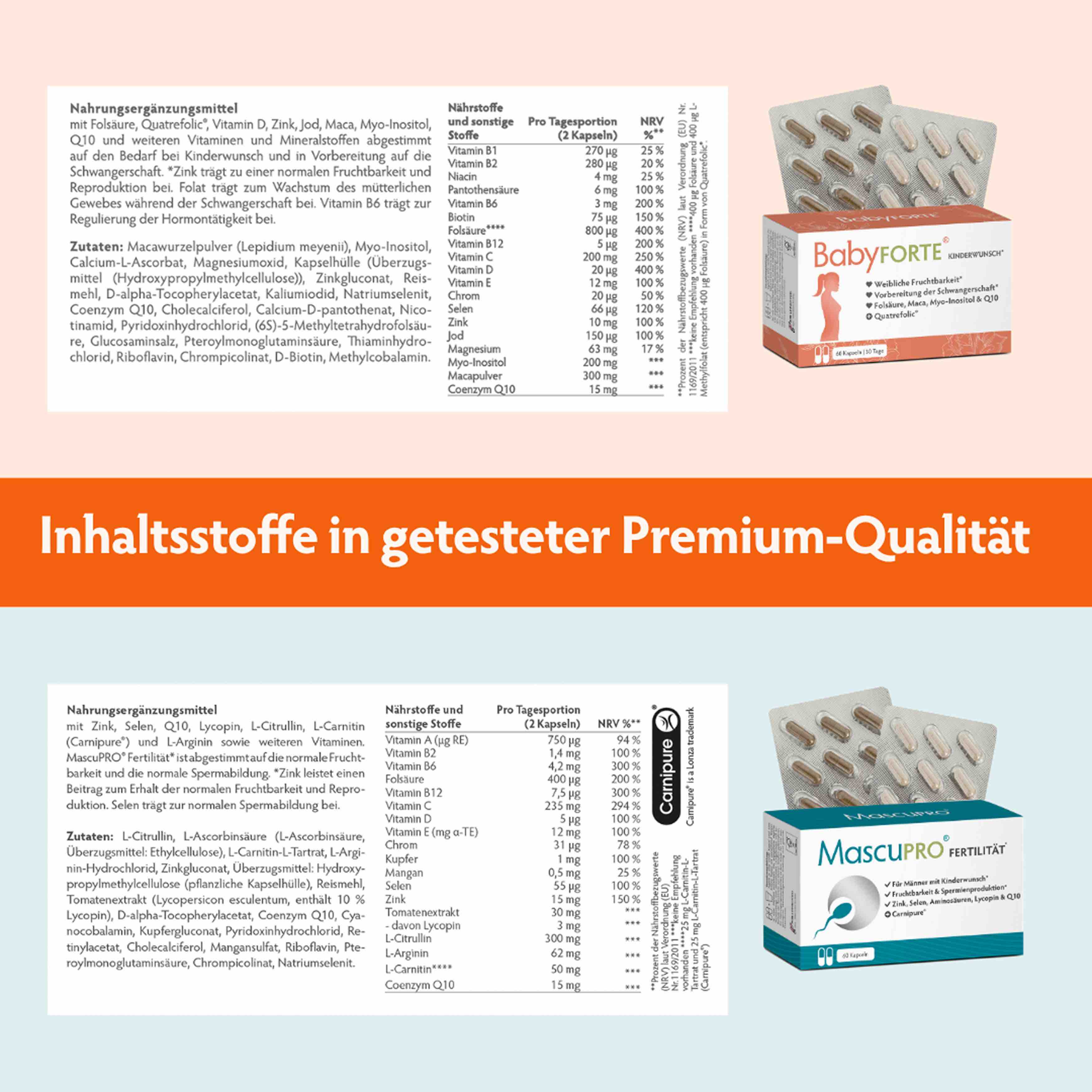Kinderwunsch-Duo • für sie & ihn • je 60 Kapseln