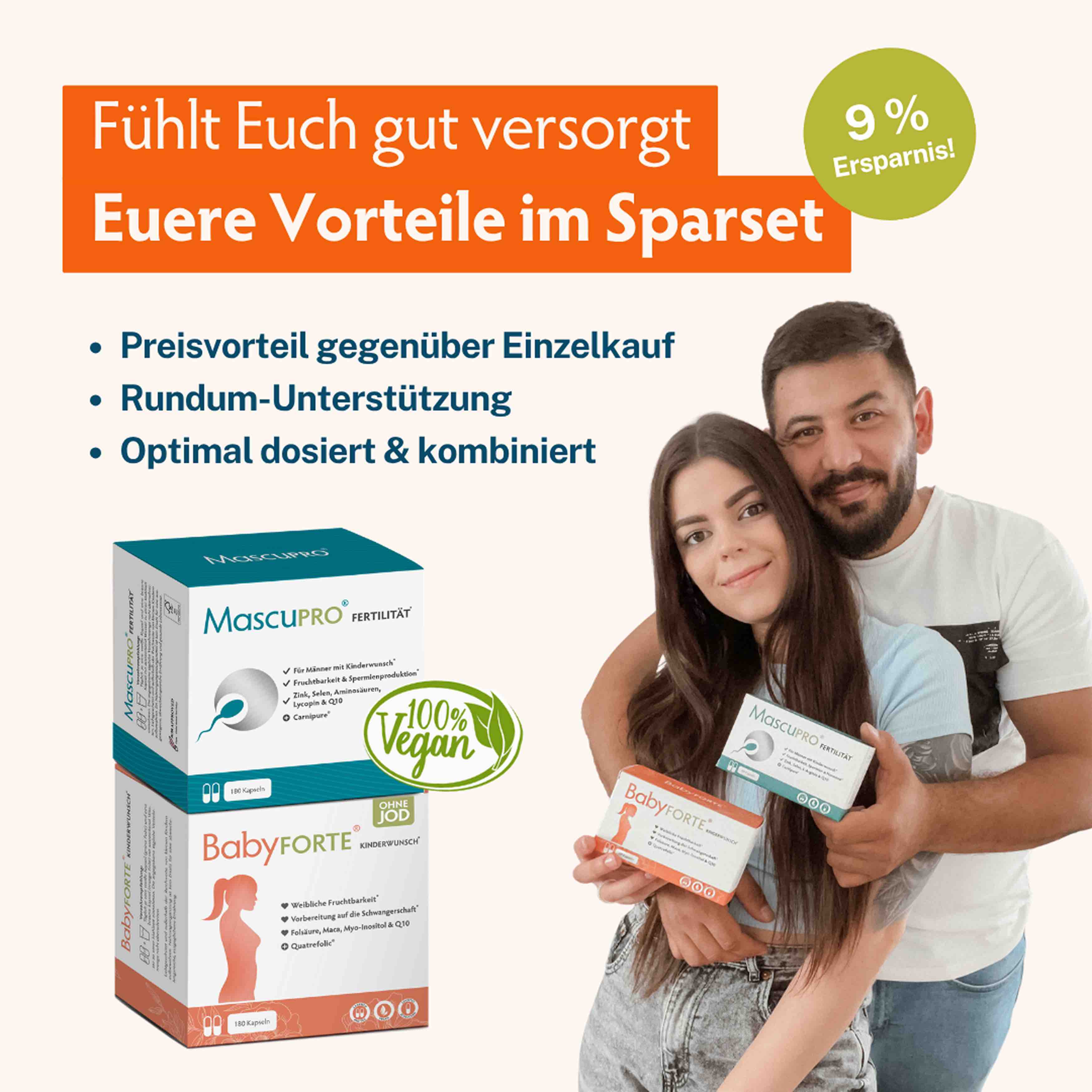 Kinderwunsch-Duo XL • für sie & ihn • je 180 Kapseln