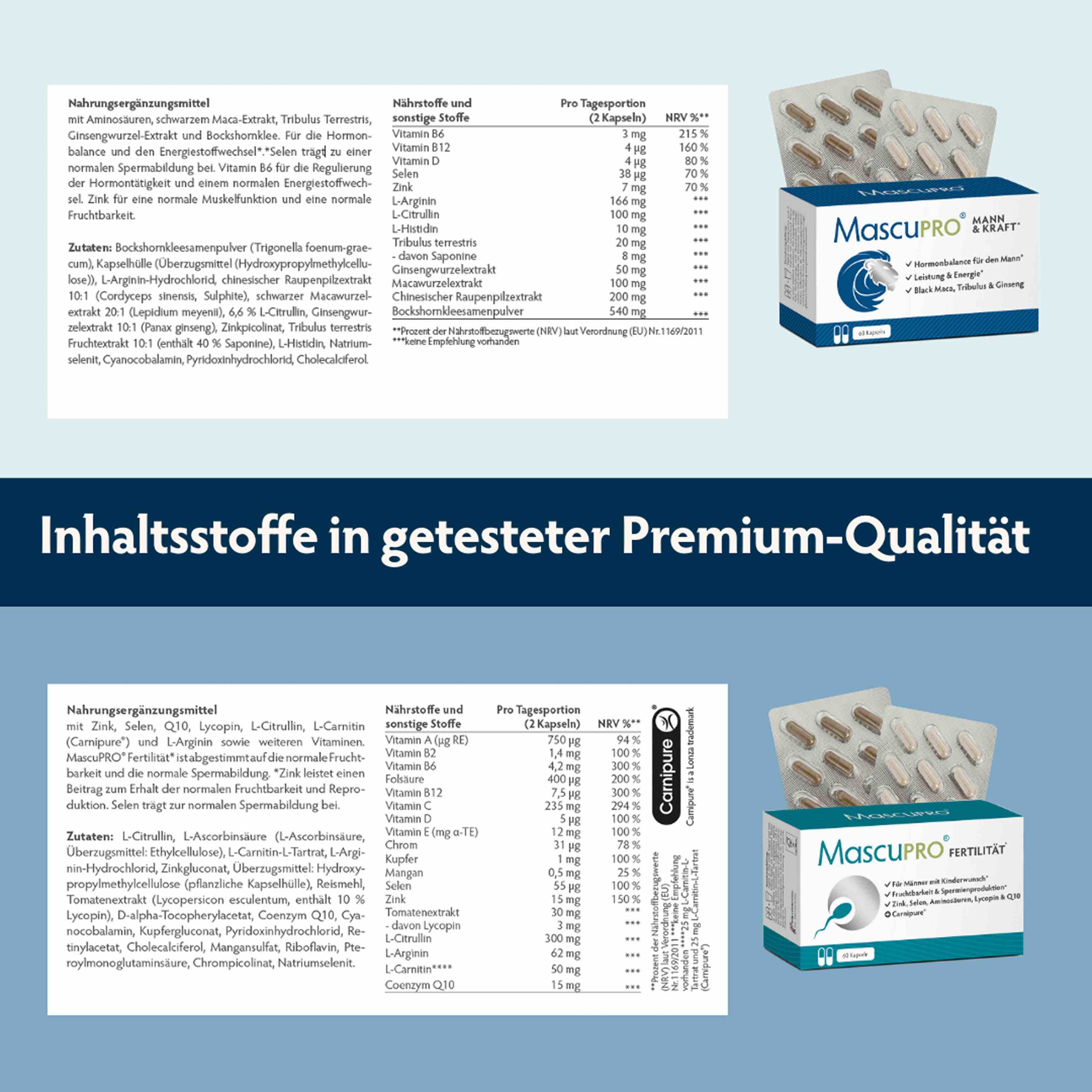 Kinderwunsch-Komplett-Paket ohne Jod • für sie & ihn • je 60 Kapseln