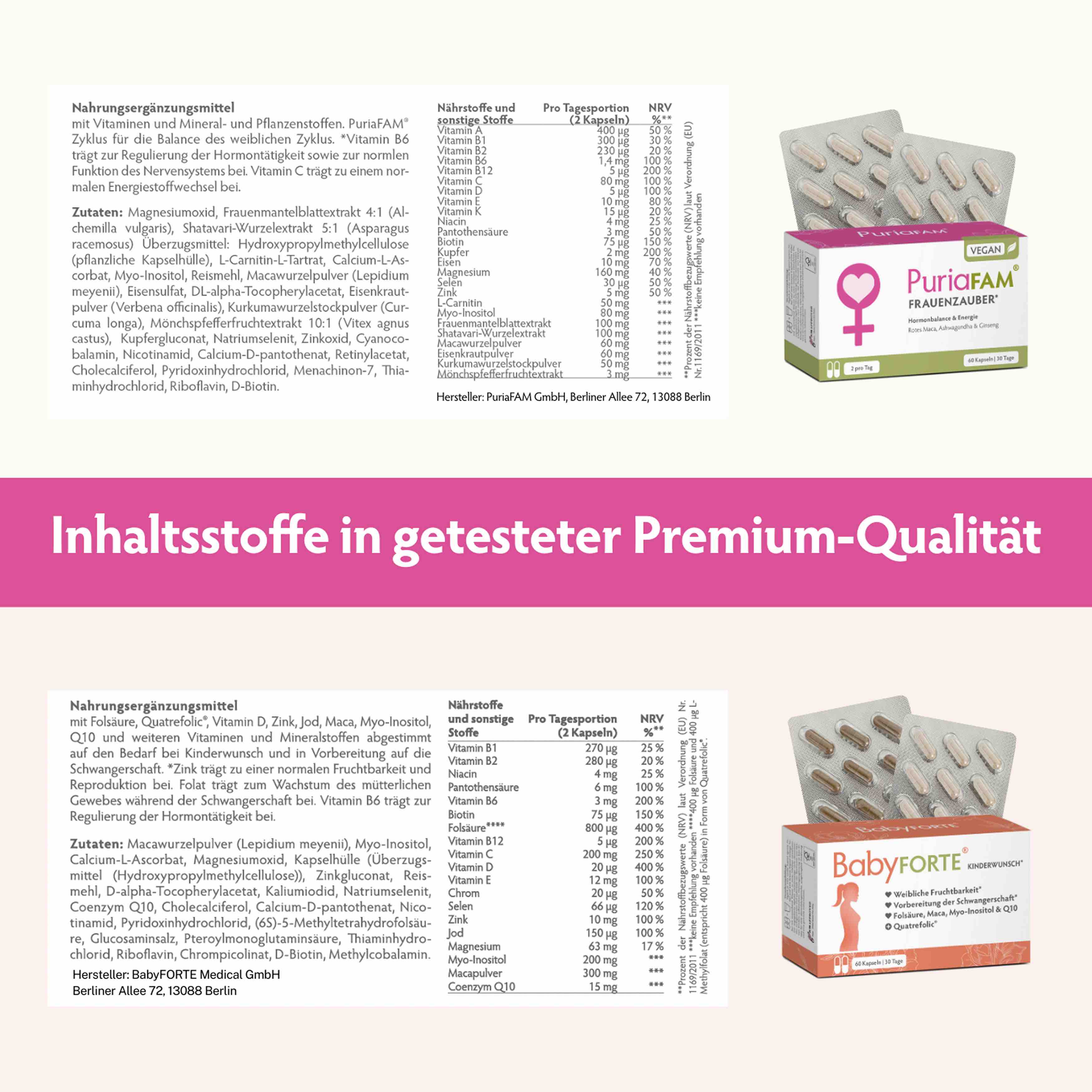 Liebeswunder • für Fruchtbarkeit & Energie • je 60 Kapseln