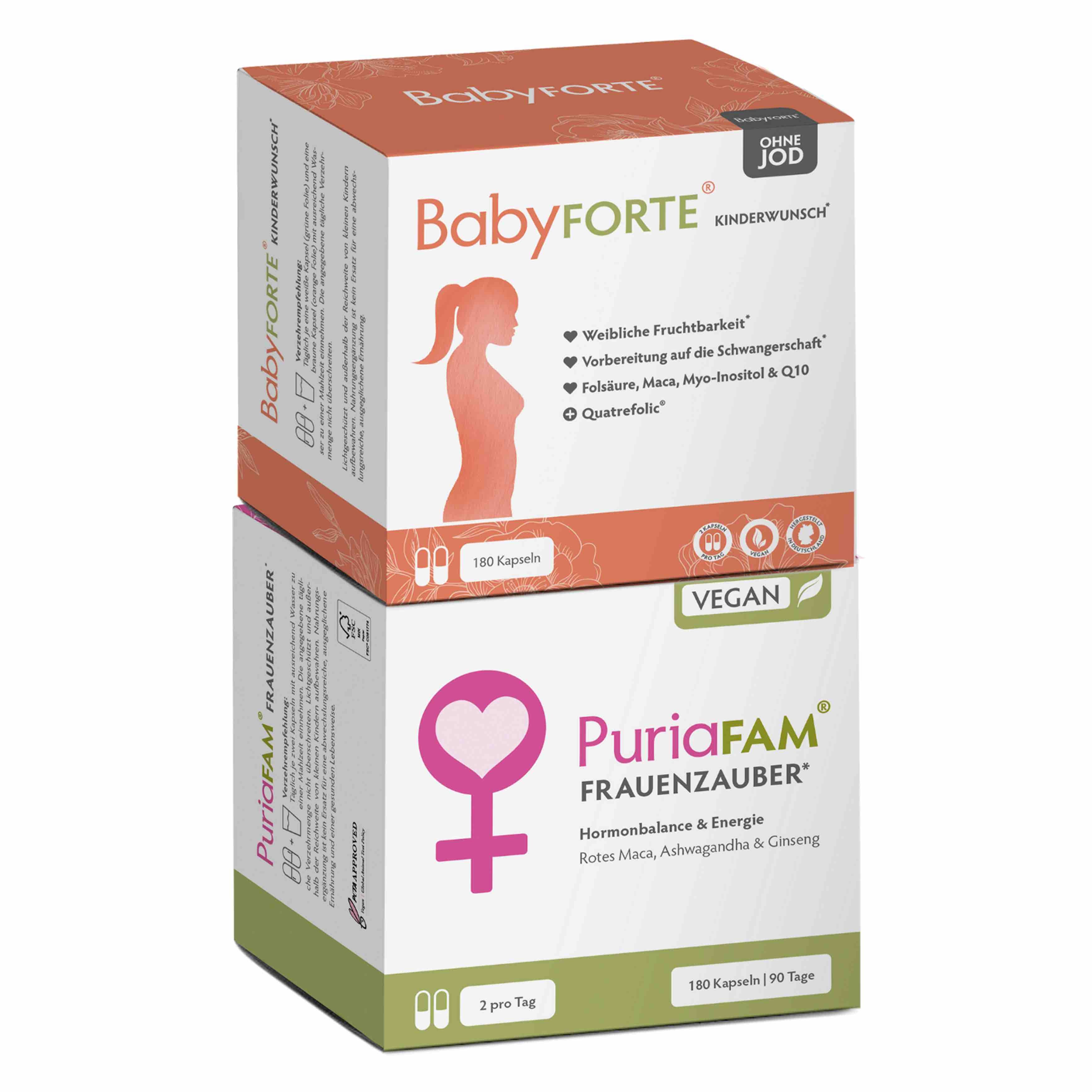 Liebeswunder ohne Jod XL • für Fruchtbarkeit & Energie • je 180 Kapseln