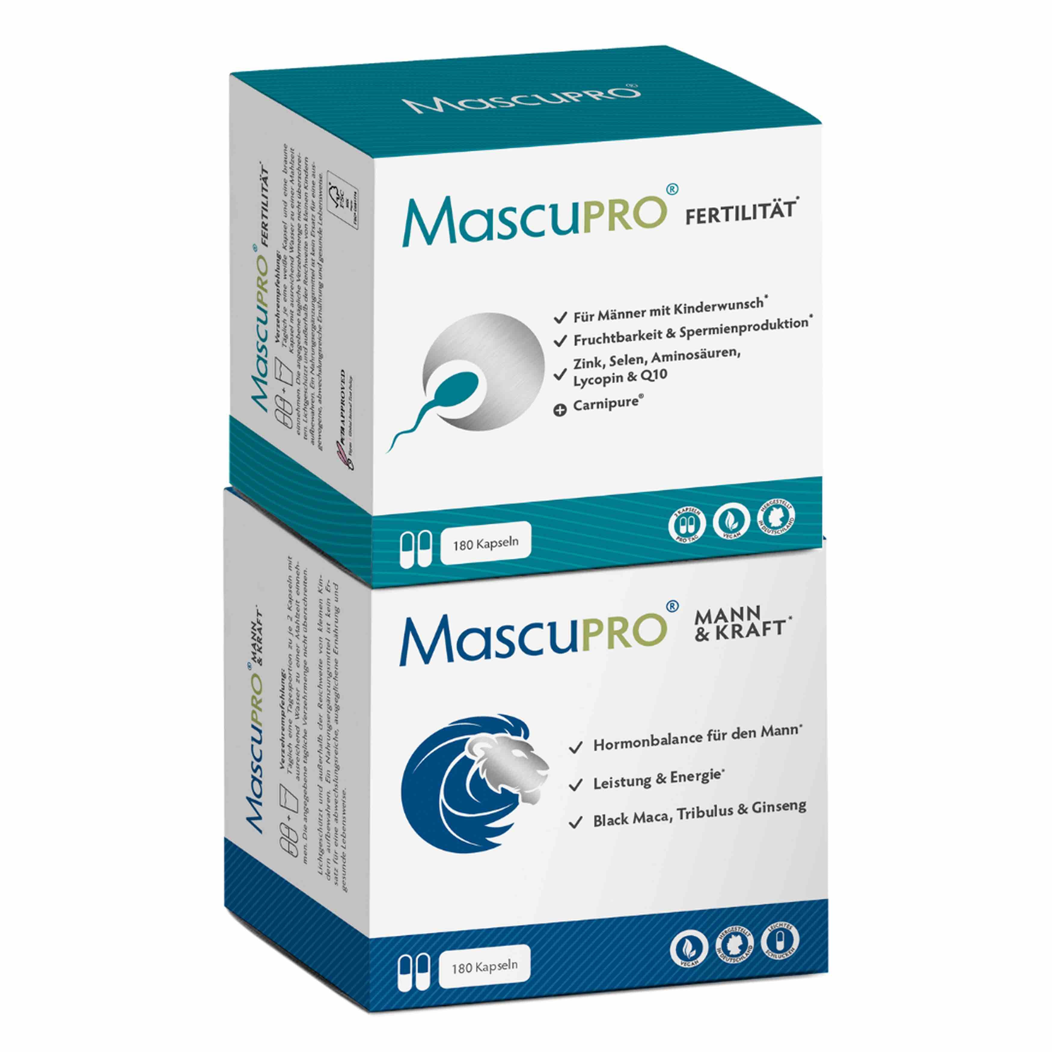 Löwenkraft XL • für Fruchtbarkeit & Testosteron-Balance • je 180 Kapseln