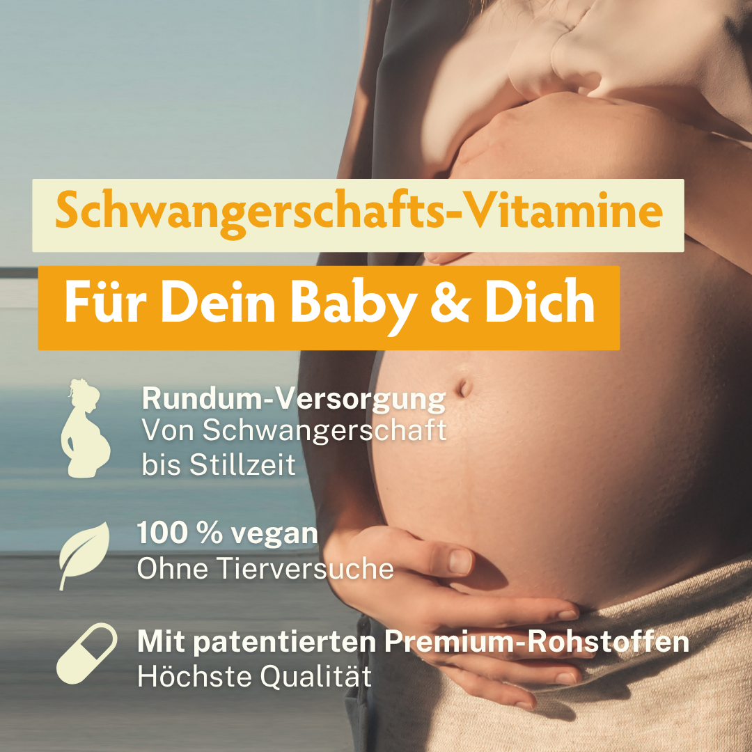 BabyFORTE Folsäure + Omega-3 OHNE JOD • für Schwangerschaft & Stillzeit • 60 Kapseln
