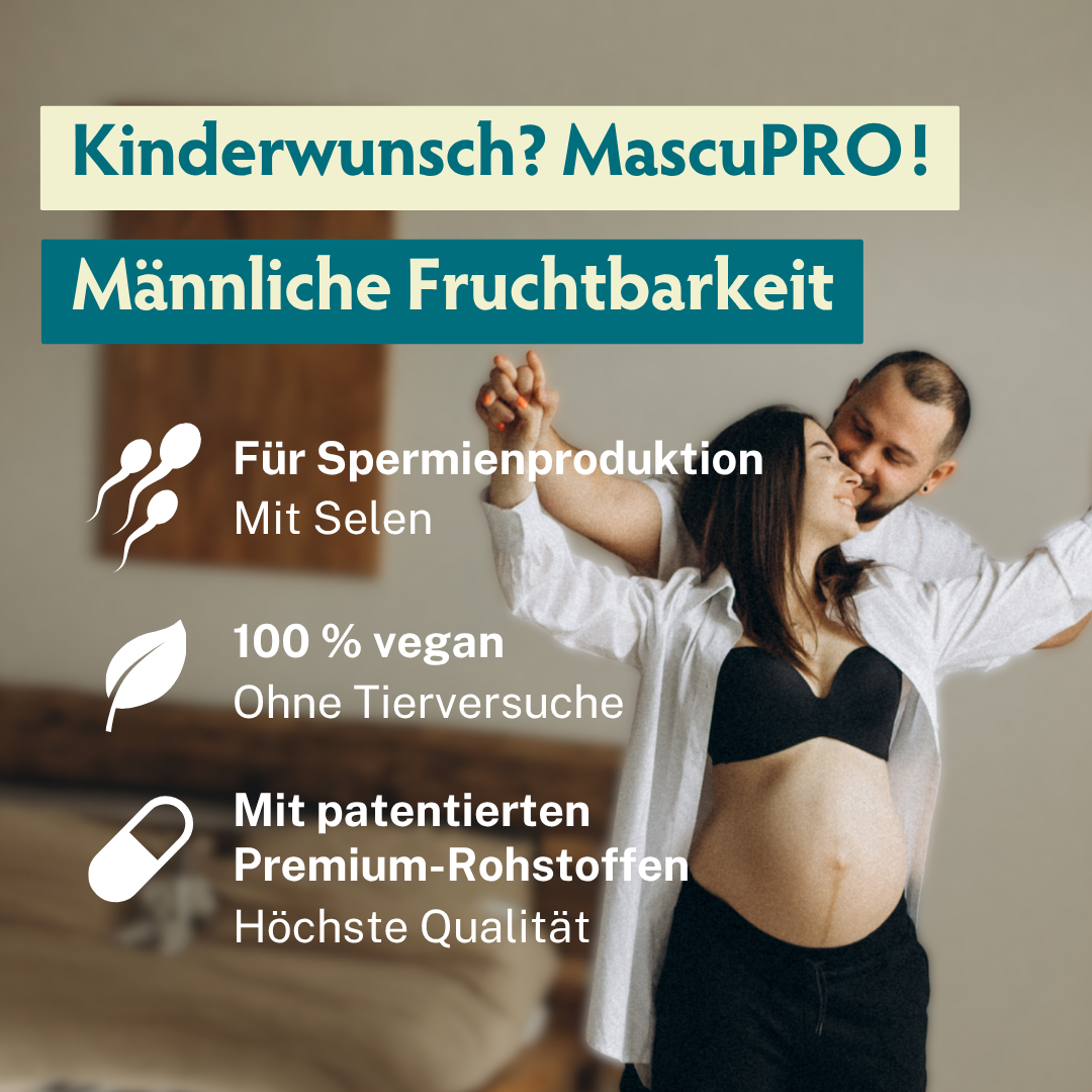 MascuPRO Fertilität • für Fruchtbarkeit & Spermien • 60 Kapseln