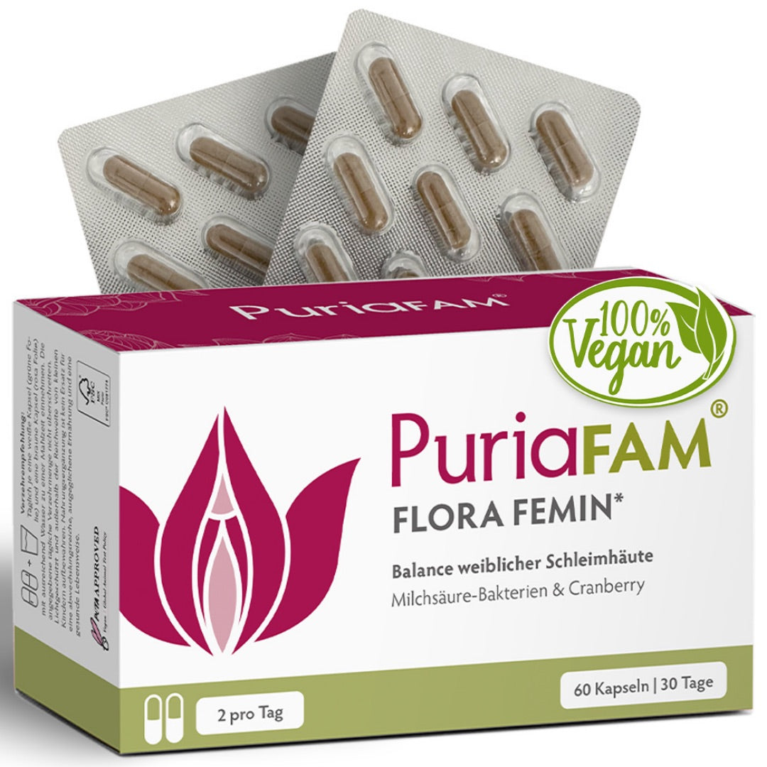 PuriaFAM Flora Femin • für Schleimhäute • 60 Kapseln
