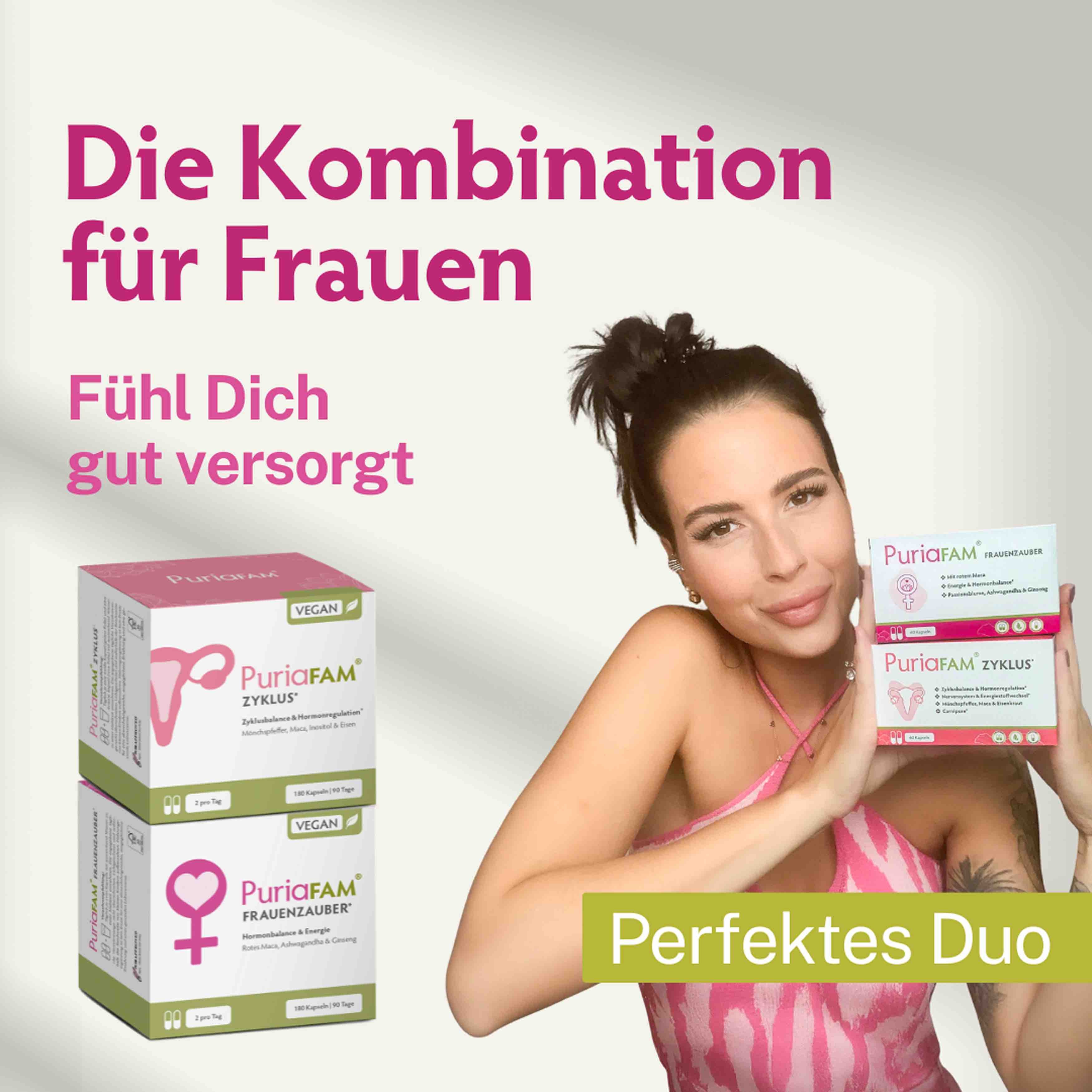 PuriaFAM® Frauenzauber in Kombination mit PuriaFAM® Zyklus