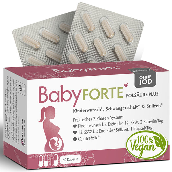 BabyFORTE Folsäure Plus OHNE JOD: Kinderwunsch