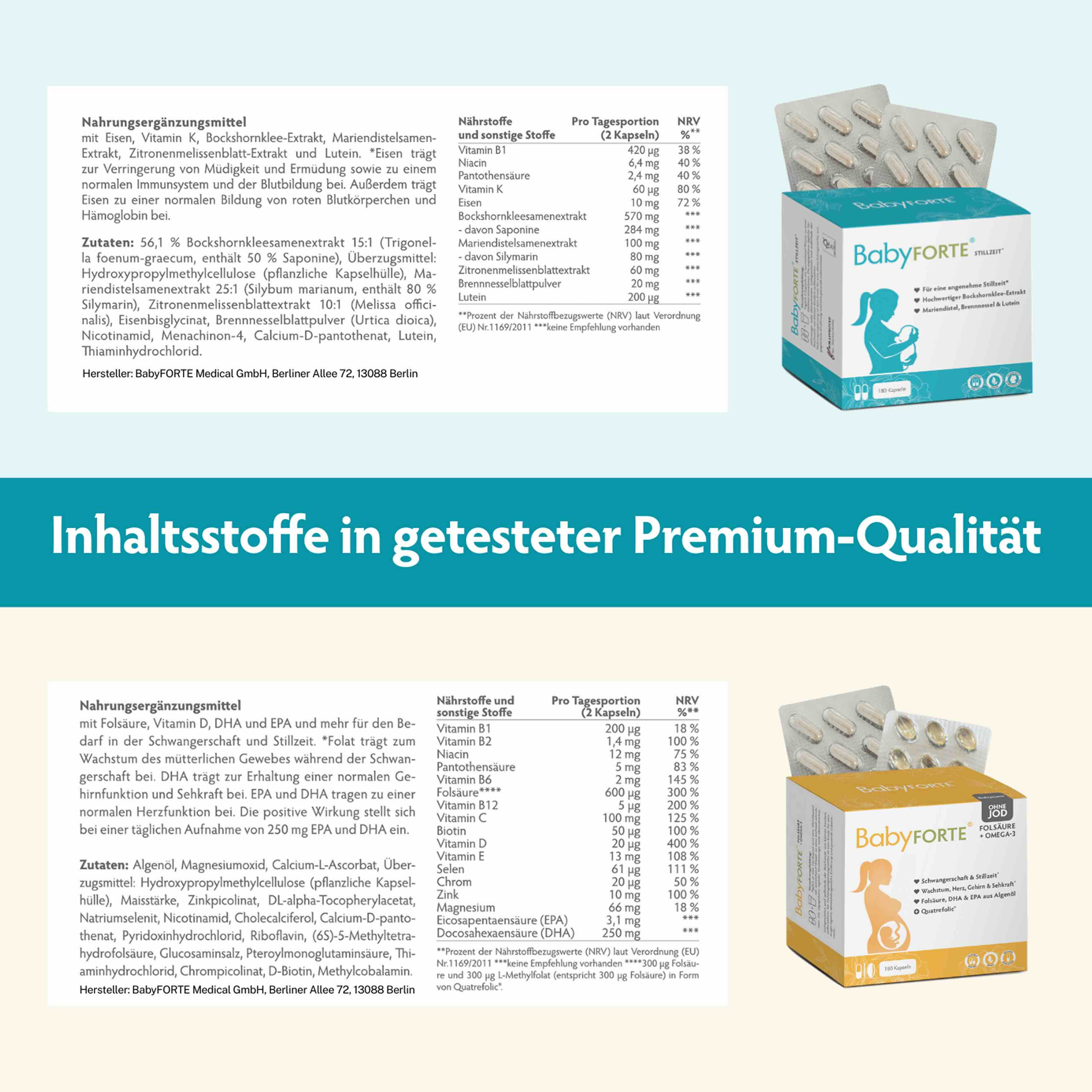 Still-Freude OHNE JOD XL • für Stillzeit • je 180 Kapseln