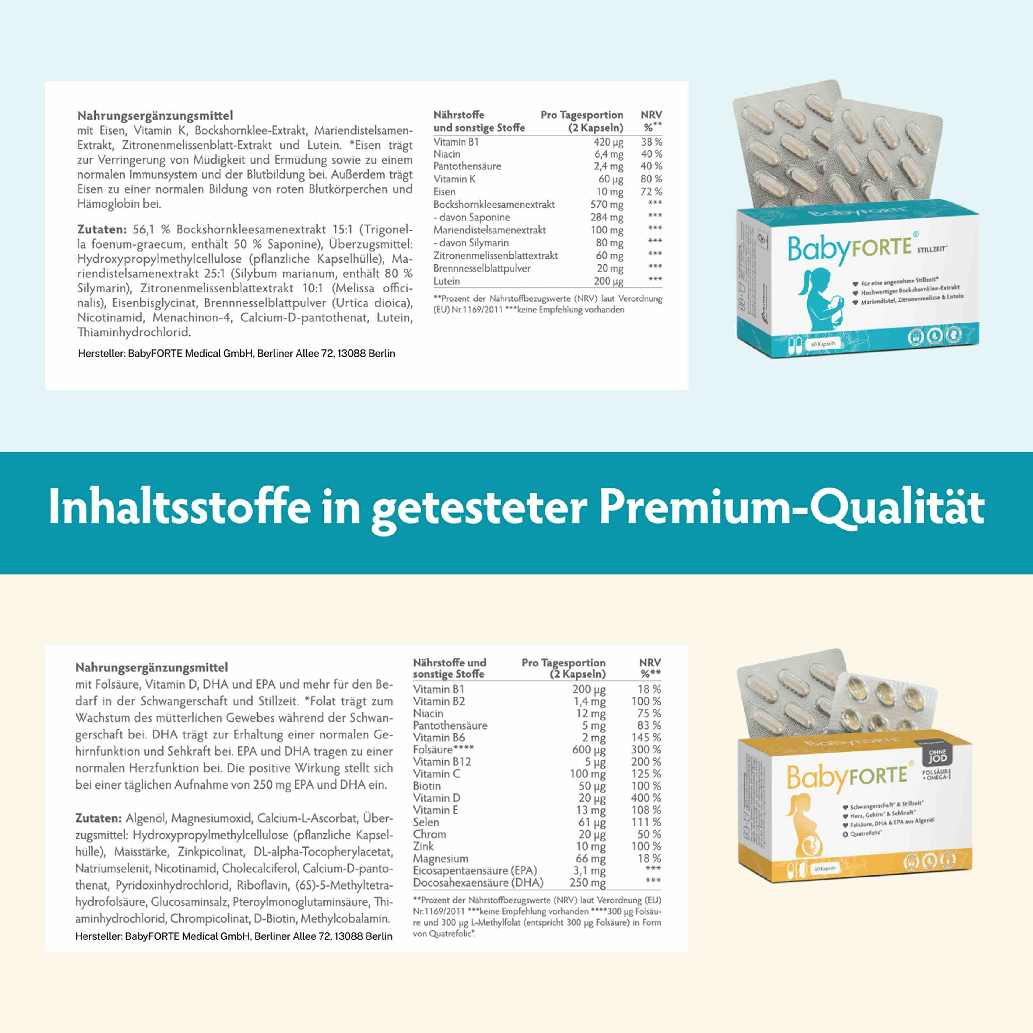 Still-Freude OHNE JOD • für Stillzeit • je 60 Kapseln