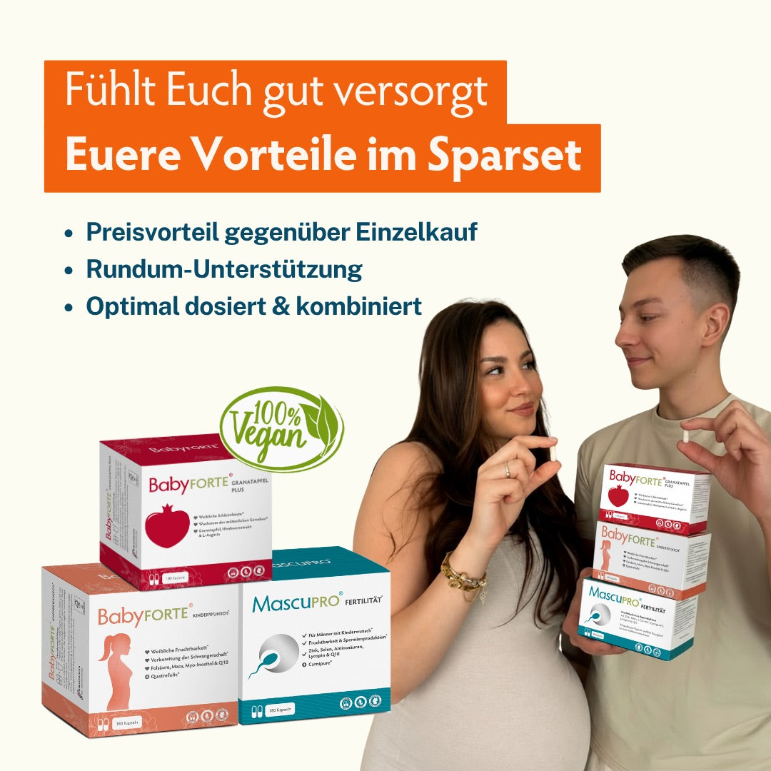 BabyFORTE Kinderwunsch Trio Sparset mit Preisvorteil gegenüber Einzelkauf