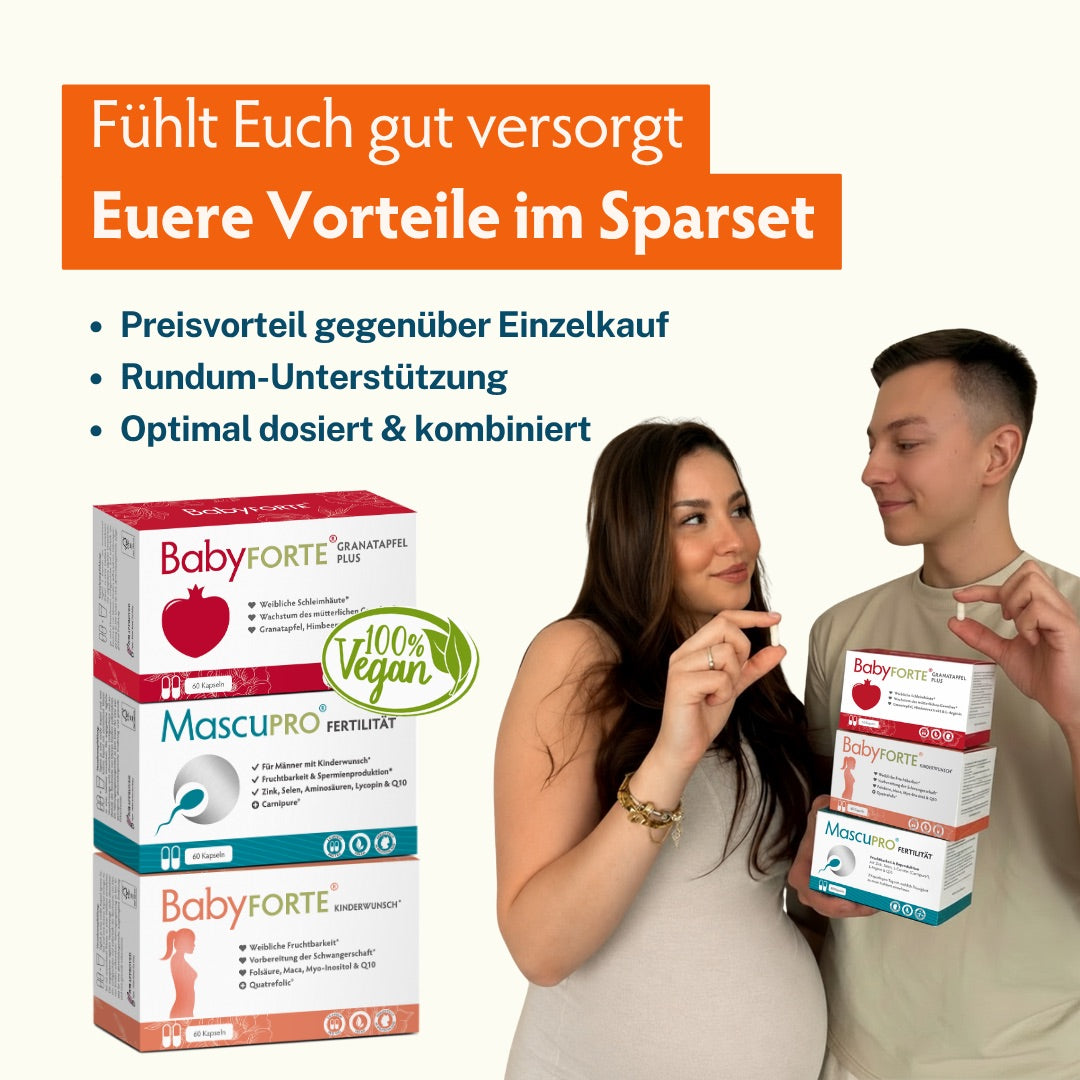 BabyFORTE Kinderwunsch Trio Sparset mit Preisvorteil gegenüber Einzelkauf