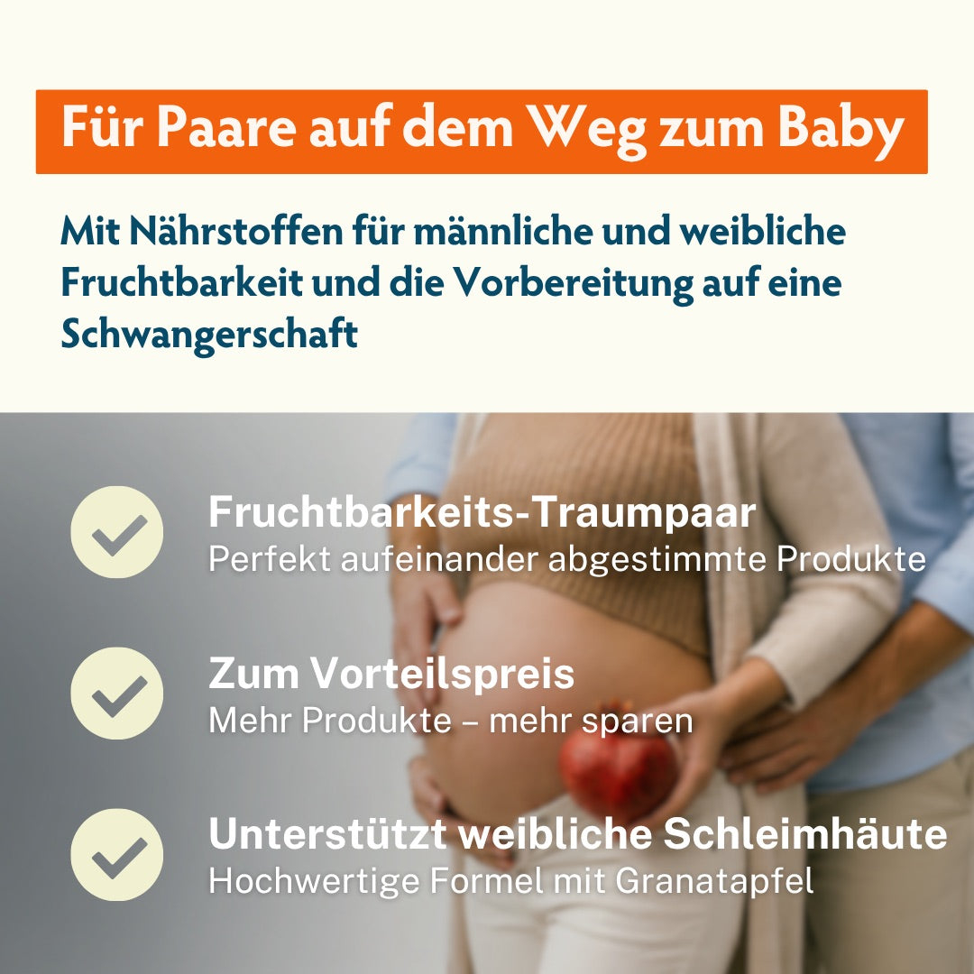 BabyFORTE Kinderwunsch Trio für Paare mit Kinderwunsch und Granatapfel